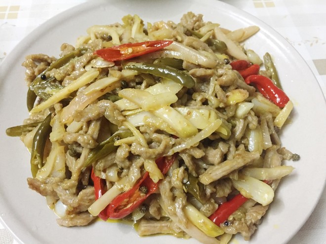 小时候的味道,农家炒咸菜丝_生鲜食品