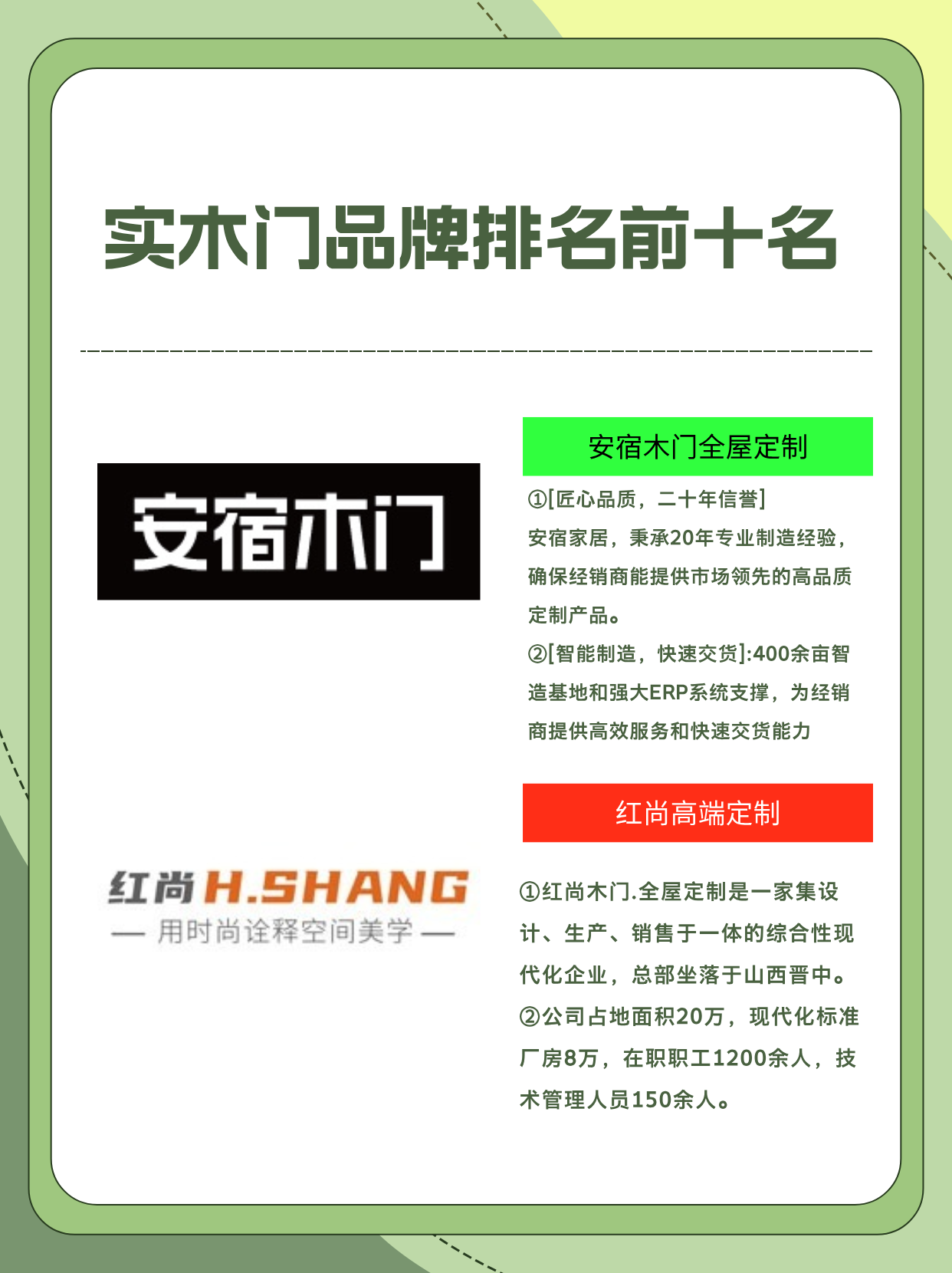 十大实木门品牌都有哪些