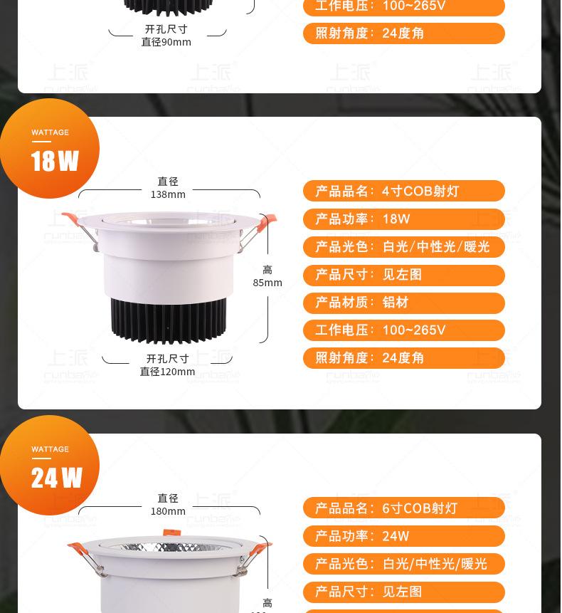筒灯及射灯的常见开孔尺寸是什么呢