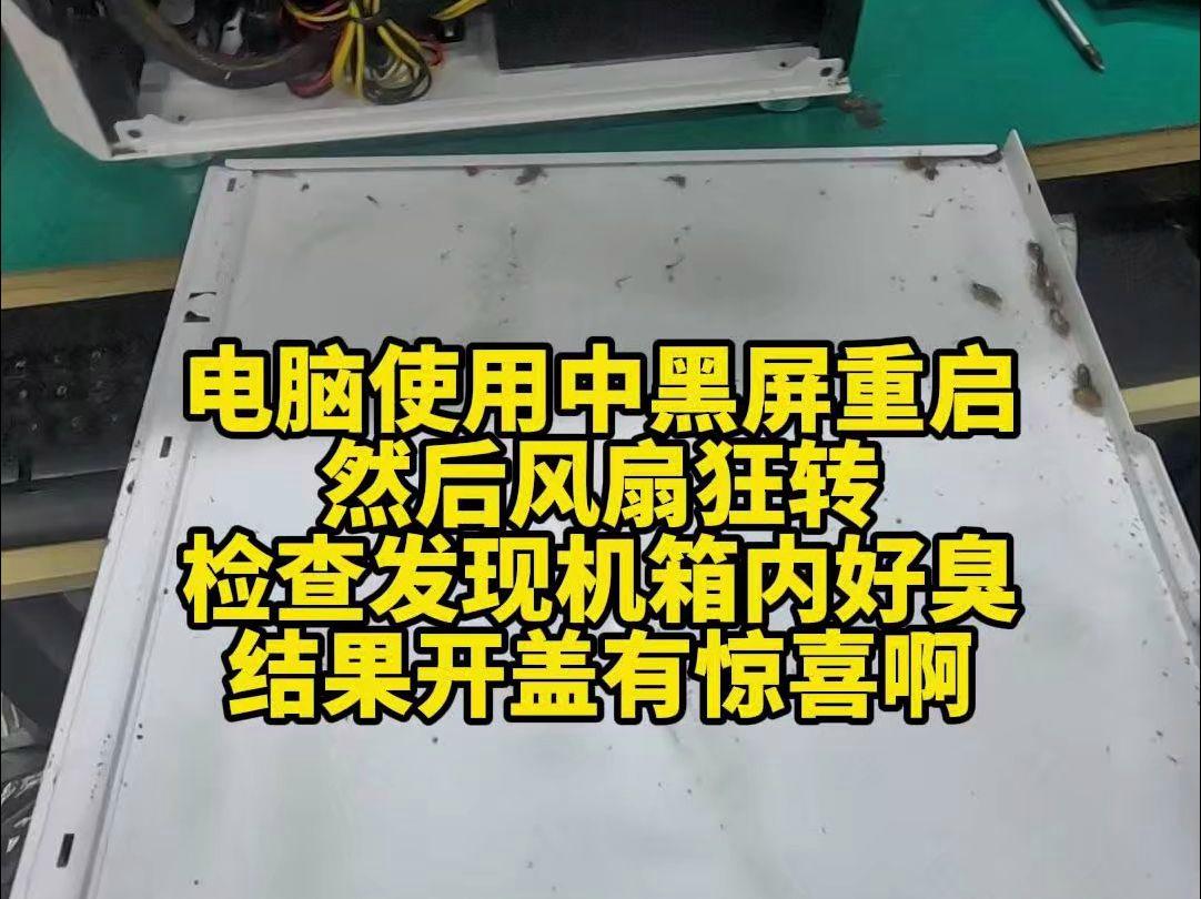电脑(我是台式电脑)突然黑屏,主机风扇狂转,是为什么?