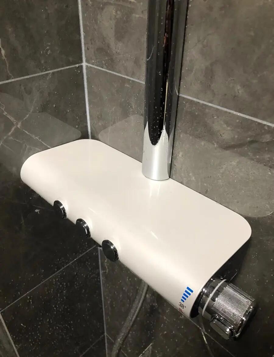 谁知道热水器花洒里一颗颗白色的小球是什么