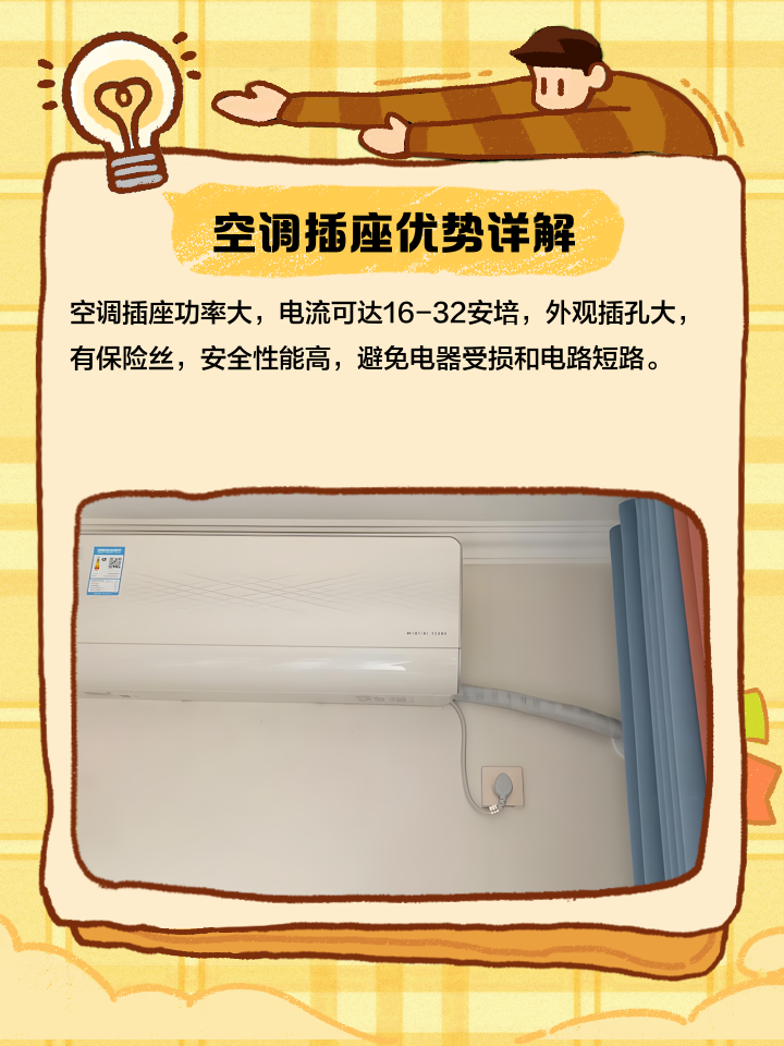 亲们谁知道空调插座多高合适?