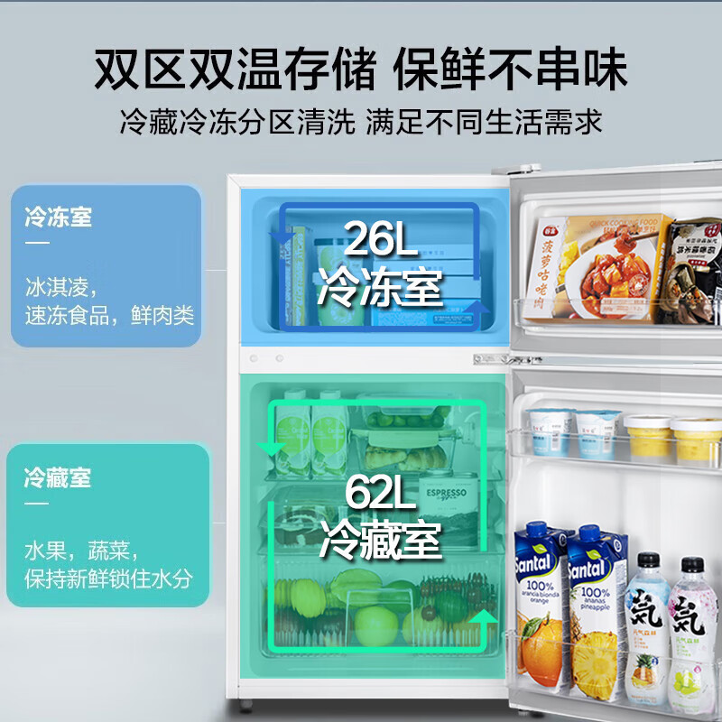 美的BCD-88CM88L冰箱京东价699元_家电冰箱