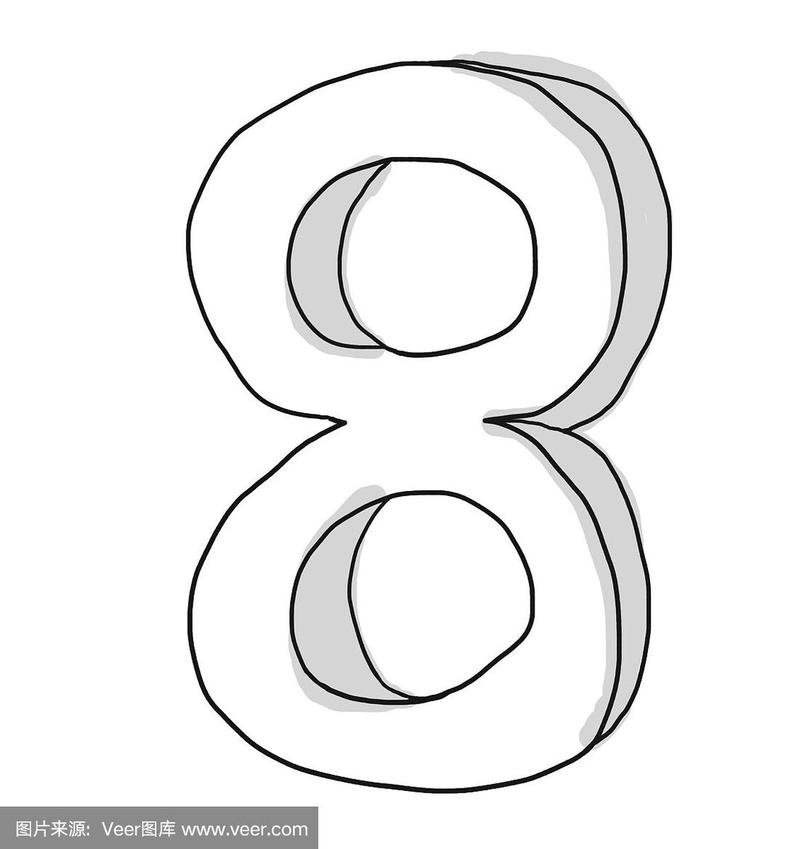 阿拉伯数字8的外形像日常生活中的什么物品?