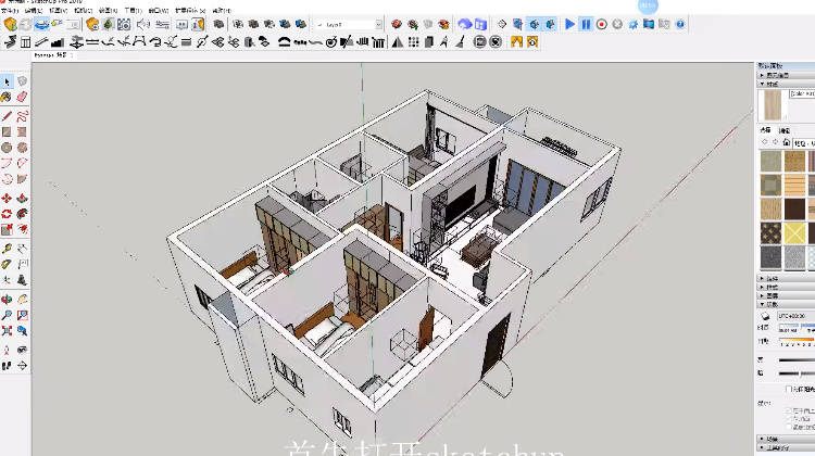 SketchUp草图大师如何实现镜像-软件技巧
