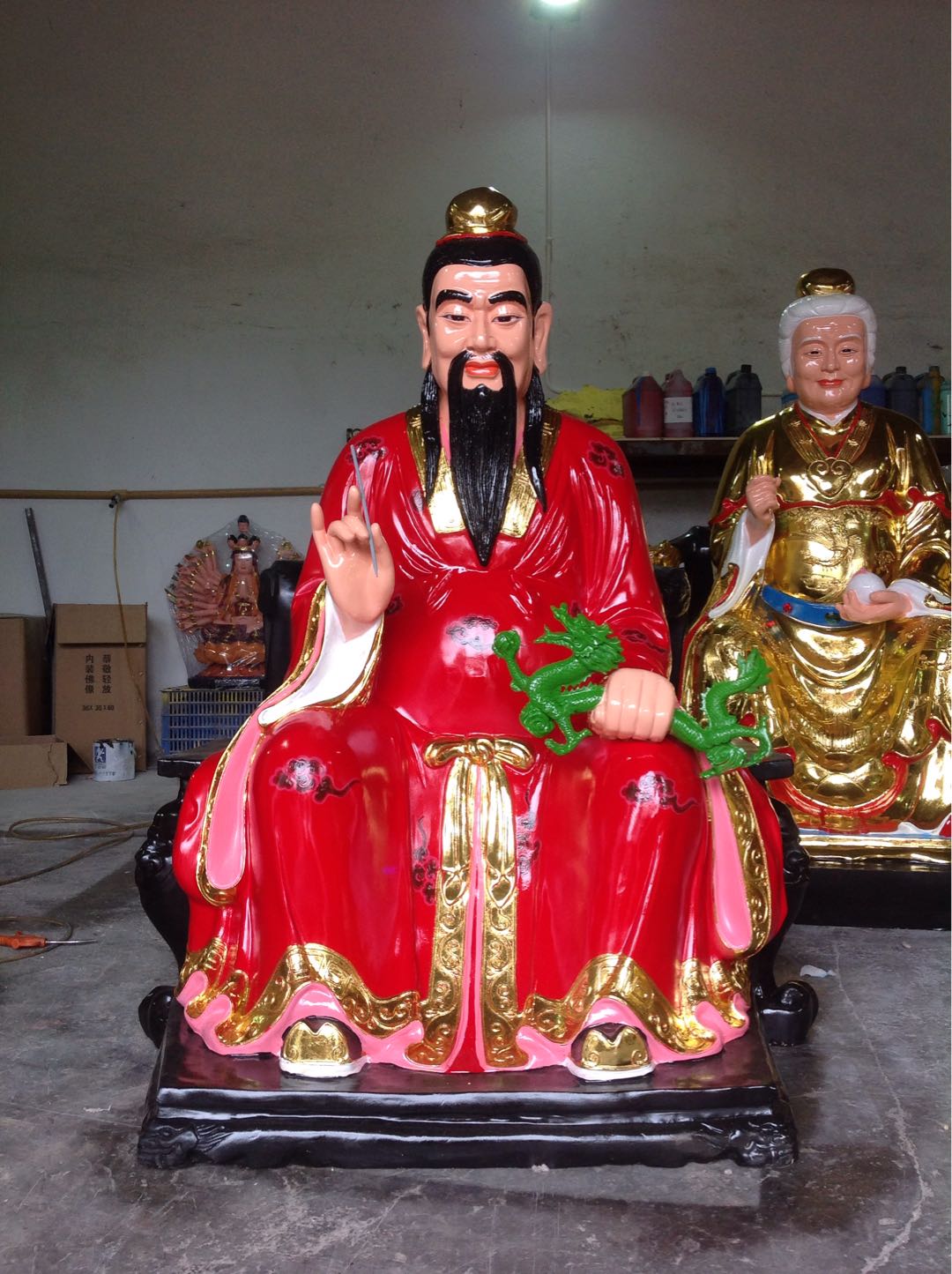 药王爷神像道教药王孙思邈神像司药童子药王菩萨佛像