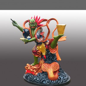 魁星神像传说文运之神魁星踢斗神像塑造成面目狰狞魁星爷神像