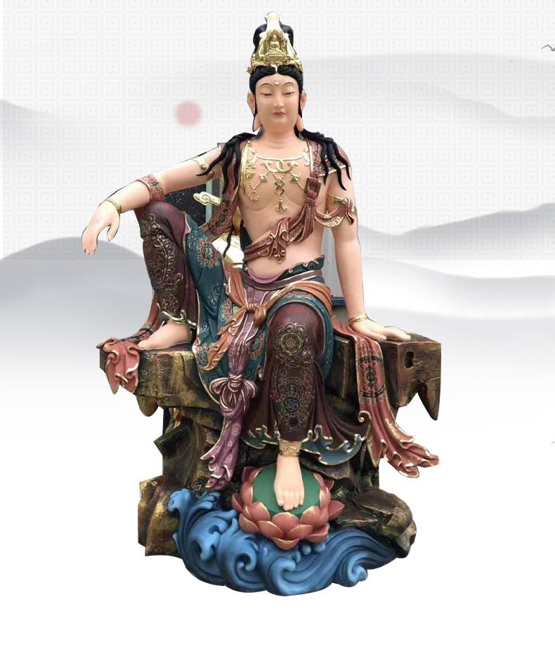 彩绘十二圆觉菩萨佛像佛祖十二大弟子神像普贤普眼神像