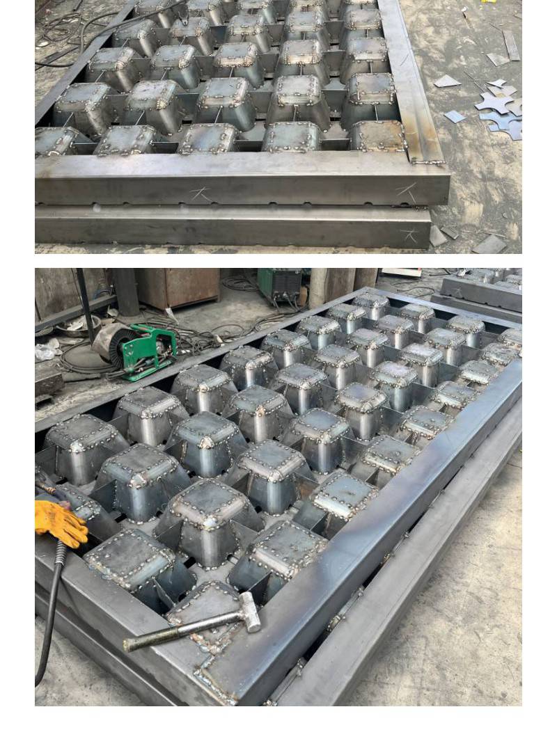 江苏盐城海底电缆固定穿绳联锁块模具连锁排压块模具京伟视频