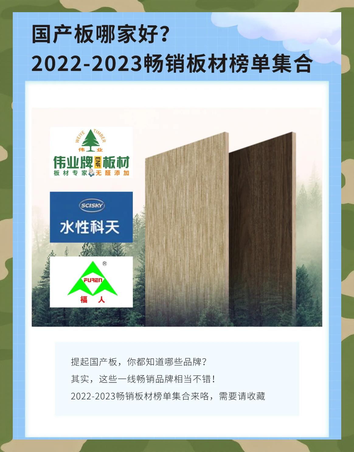 家装免漆生态板十大品牌2022年最新板材品牌排名