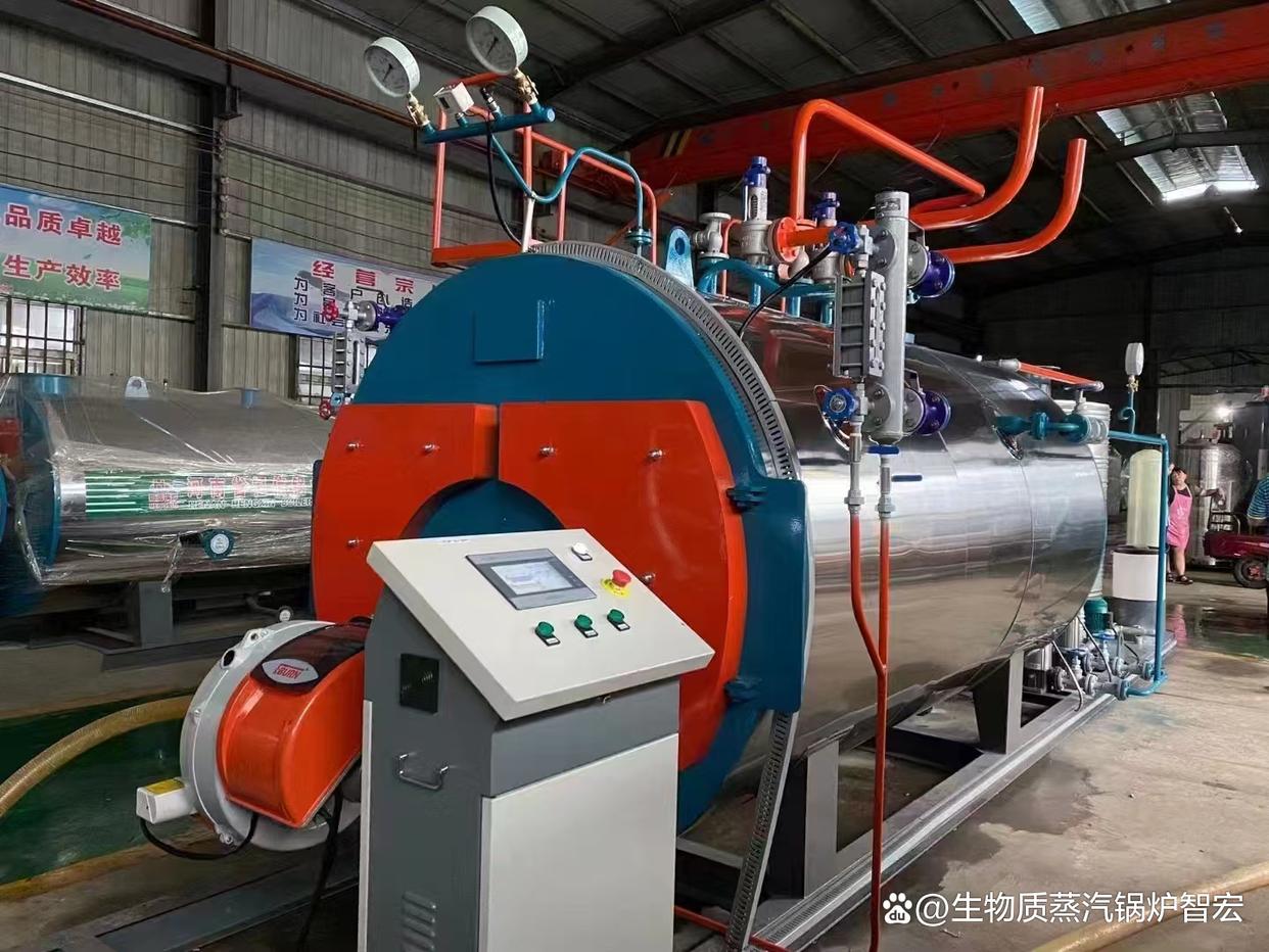 江苏双良产2吨10公斤卧式全自动燃油气工业锅炉
