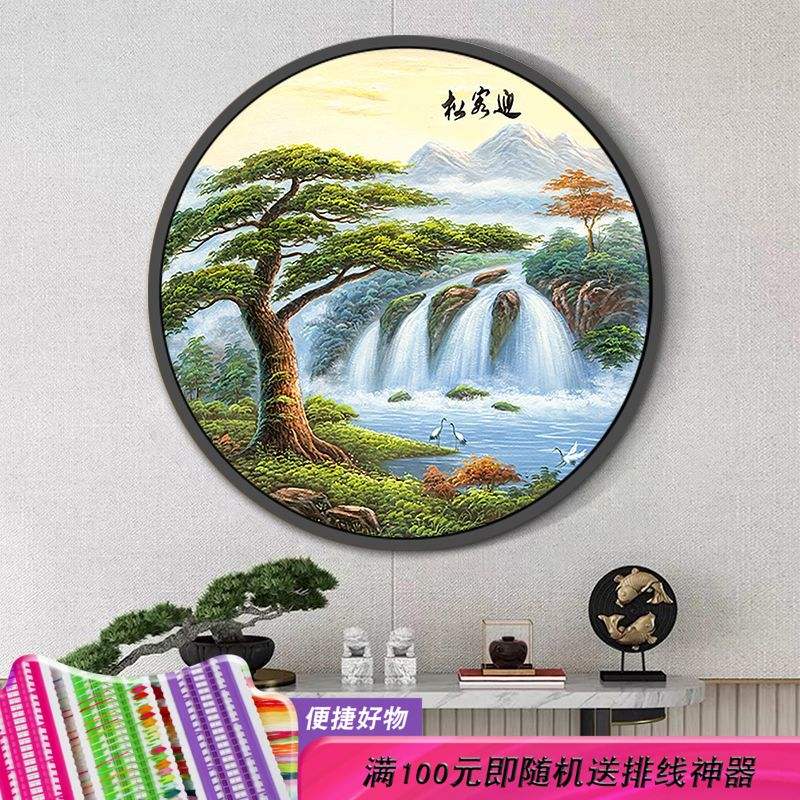 十字绣精品风景系列十字绣手工十字绣成品——门迎天下客