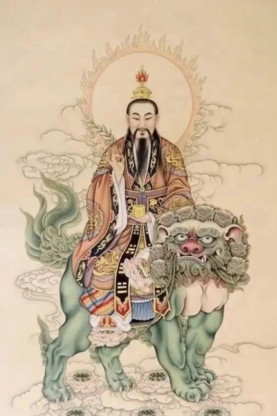 东极清华大帝太乙救苦天尊太乙真人生漆脱胎极彩神像雕刻