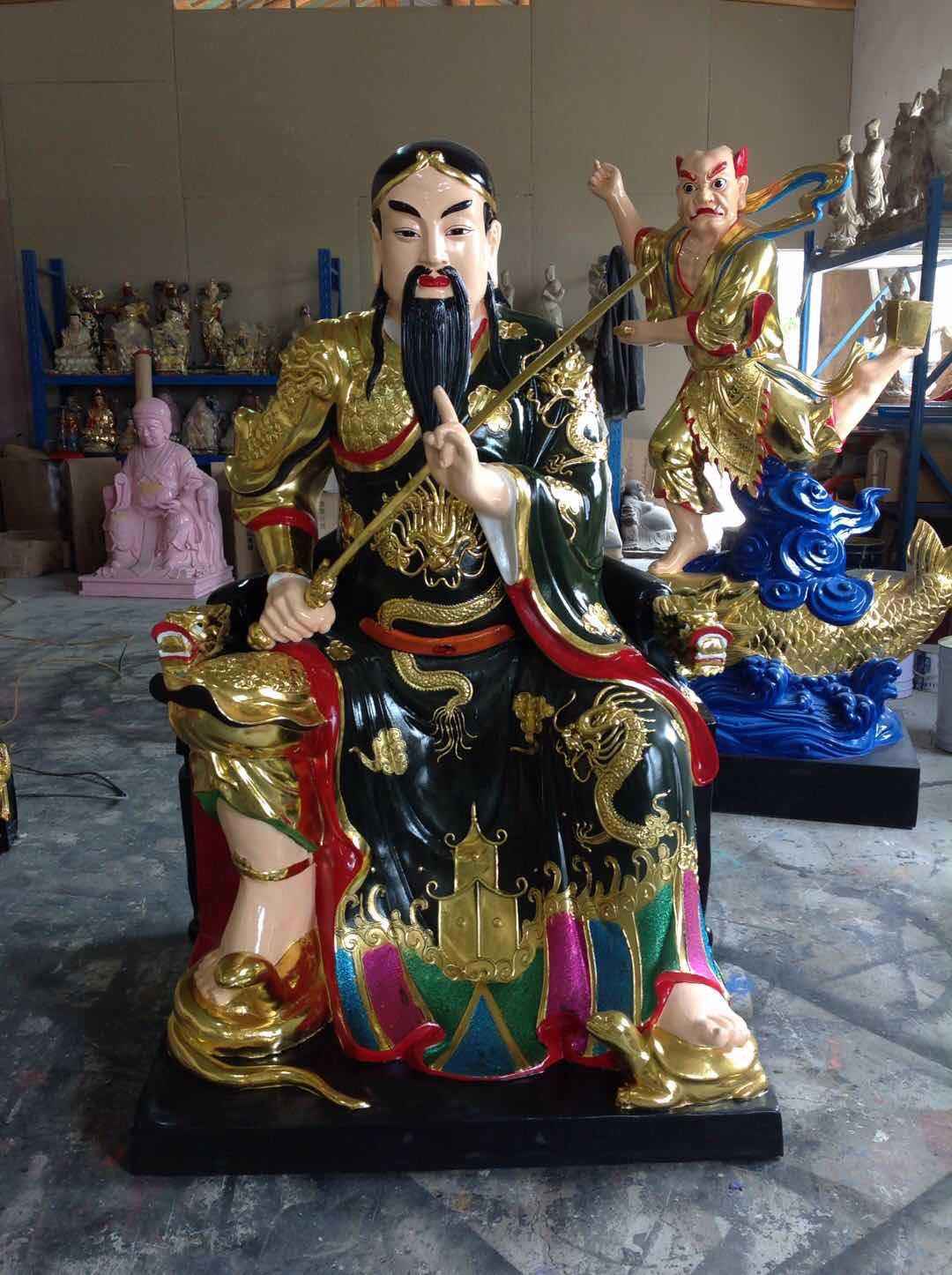 无量祖师神像真武大帝披发祖师神像河南福到家雕塑