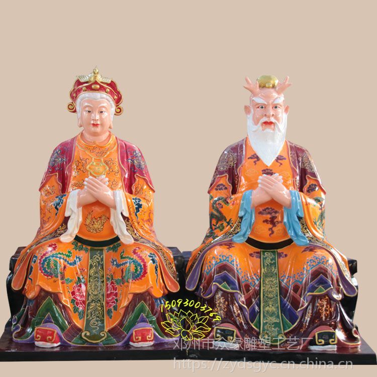 东海龙王神像黄、红、青、白四海龙王神像巡海夜叉龟丞相佛像