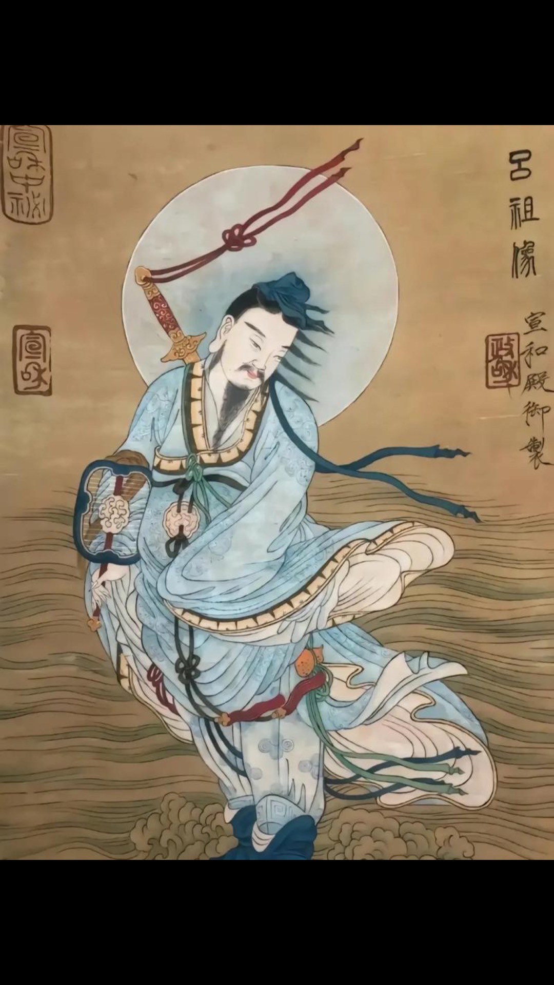 吕纯阳祖师神像雕塑站像纯阳子吕洞宾神像1.9米吕祖神像