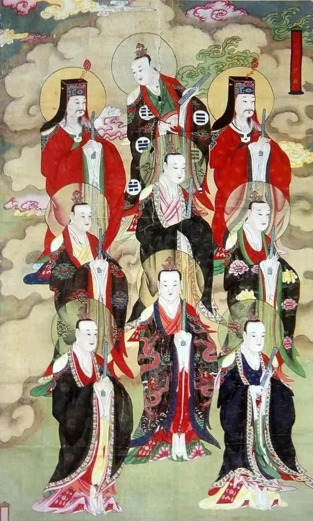 南方南极观音东方崇恩圣帝北方北极玄灵斗姆元君