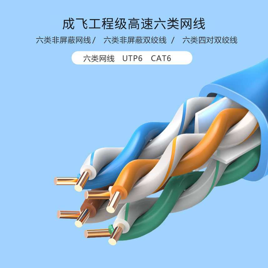 水晶头CAT6六类网线CAT-6HSYV-6工艺