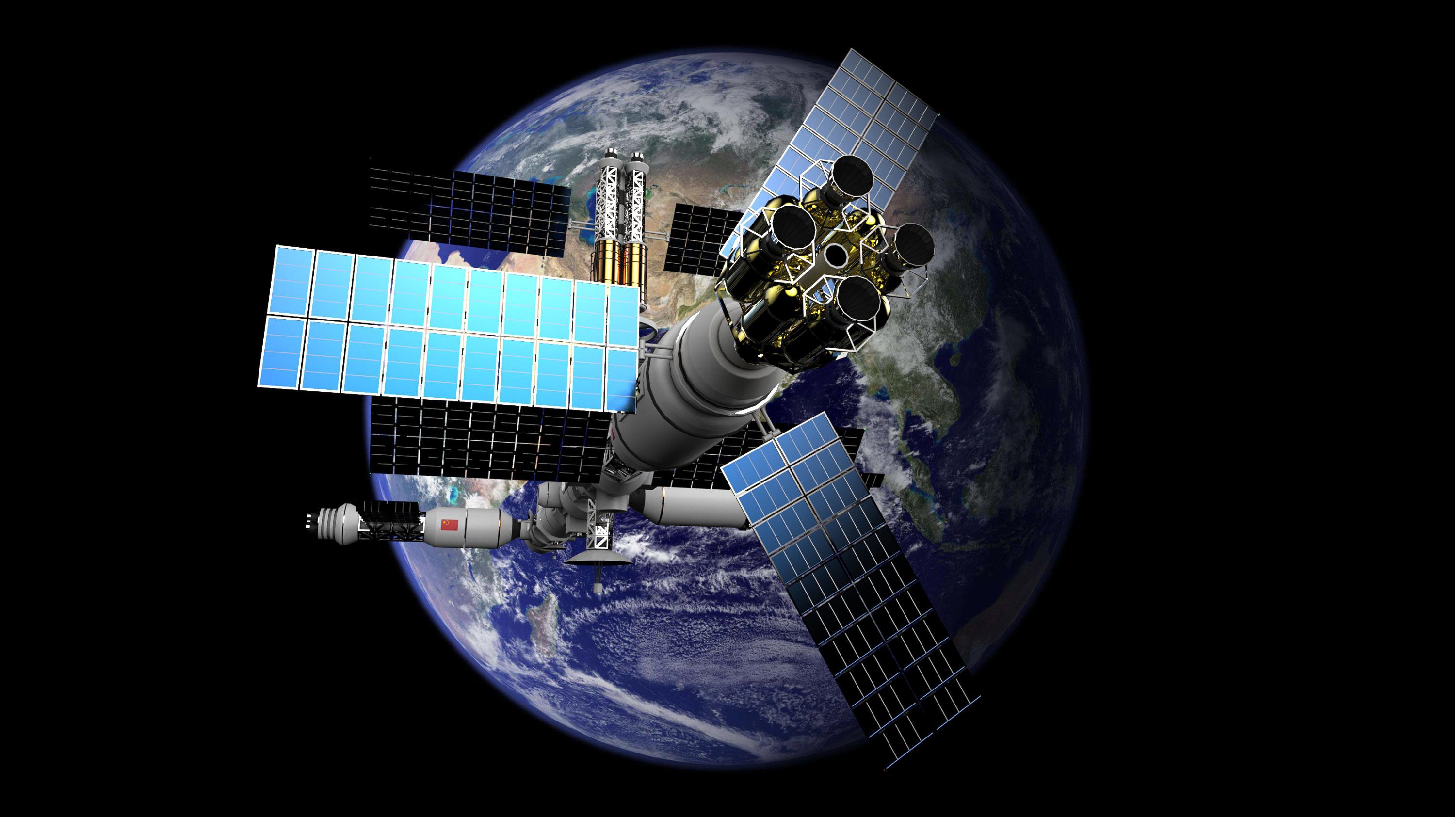 大型1:1天宫空间站模型天和号核心舱航天科普研学教育视频