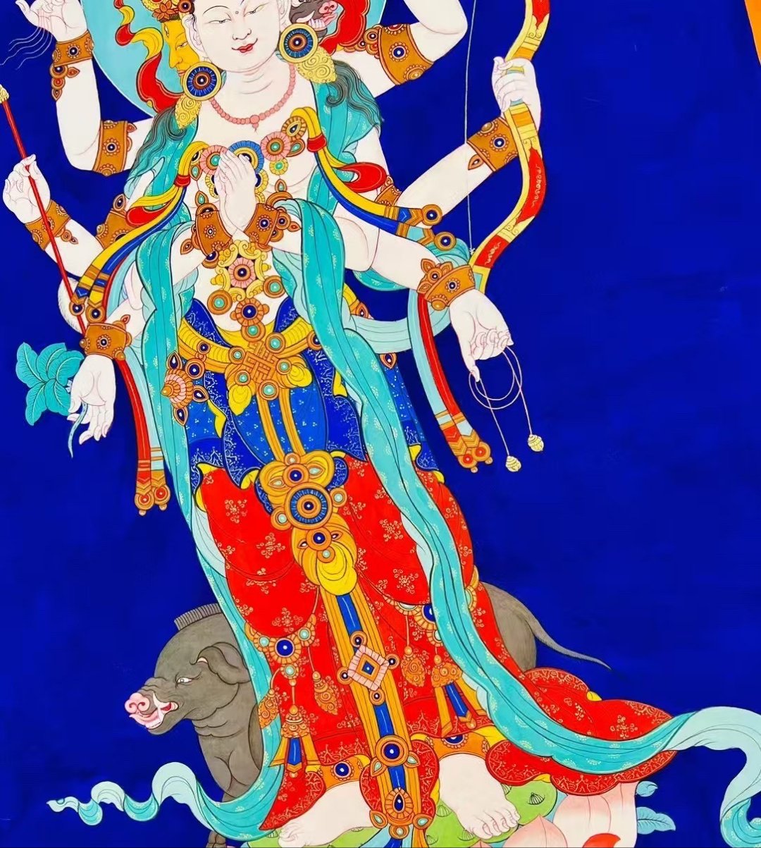 蚕神姑娘神像马蚕娘娘三圣母蚕丝娘娘马头娘娘神话故事