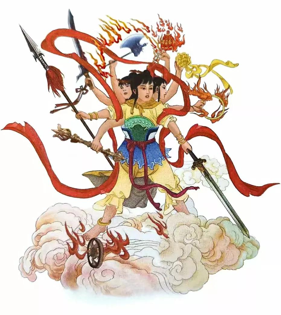 三坛海会大神佛像天庭战将哪吒神像二郎神杨戬神像李靖神像