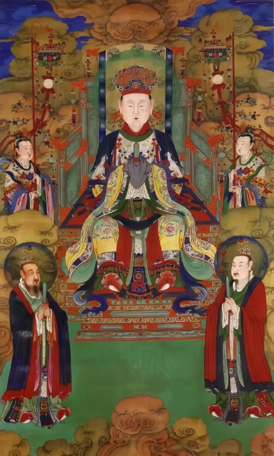 后土娘娘神像后土皇地祇后土圣母神像河南佛道家