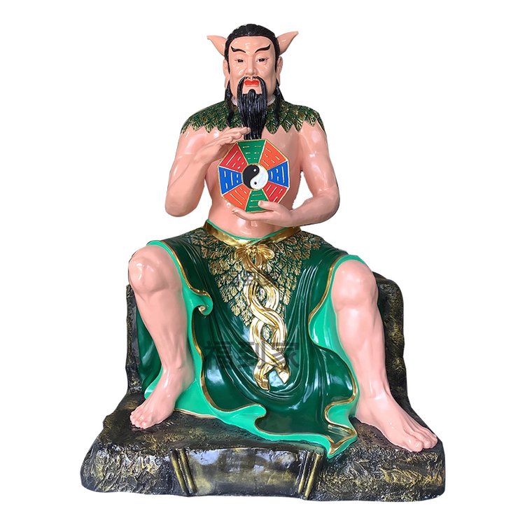 人文始祖神农大帝神像三皇爷五谷爷神农大帝树脂佛像