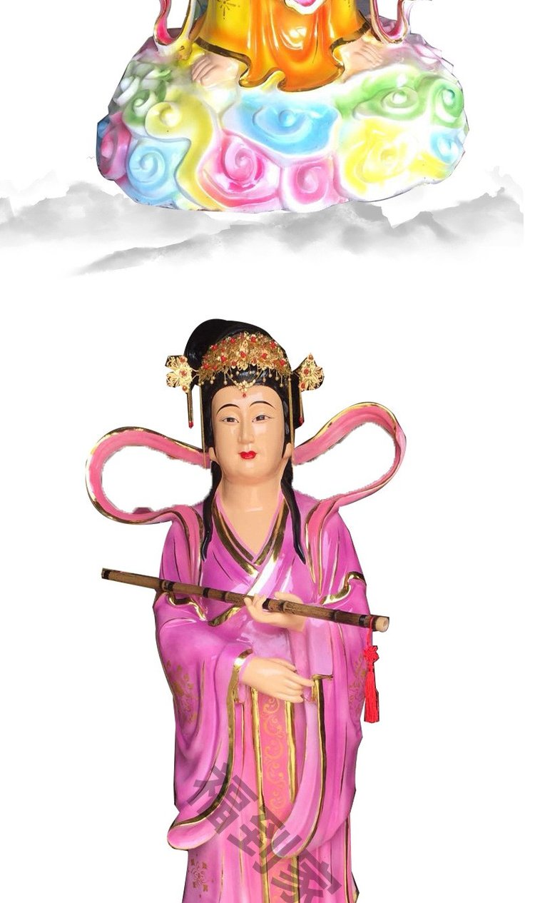 三娘娘神像汉族神话传说女神塑像云霄碧霄琼霄三位仙女三霄娘娘神像