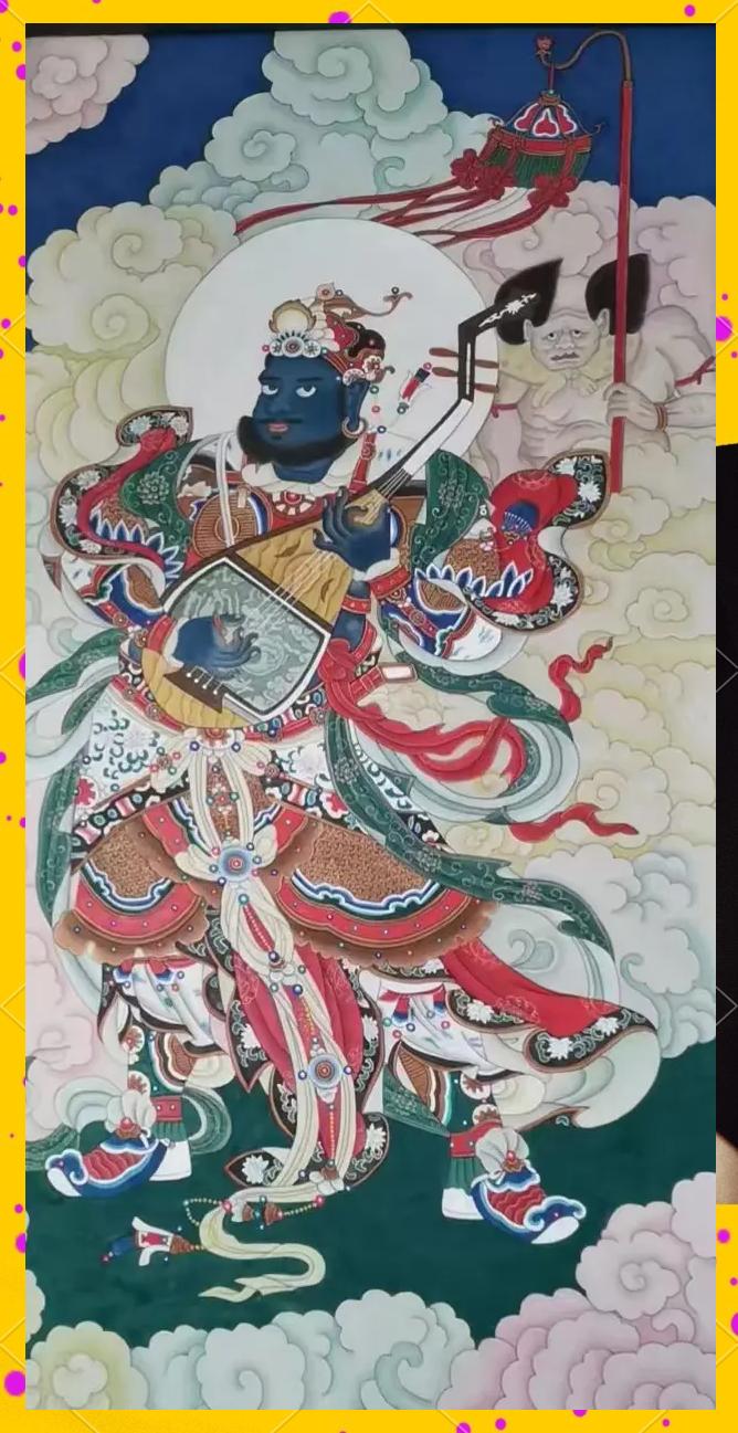 佛教的护法天神四大天王佛像图片大全四大金刚神像二十四诸天