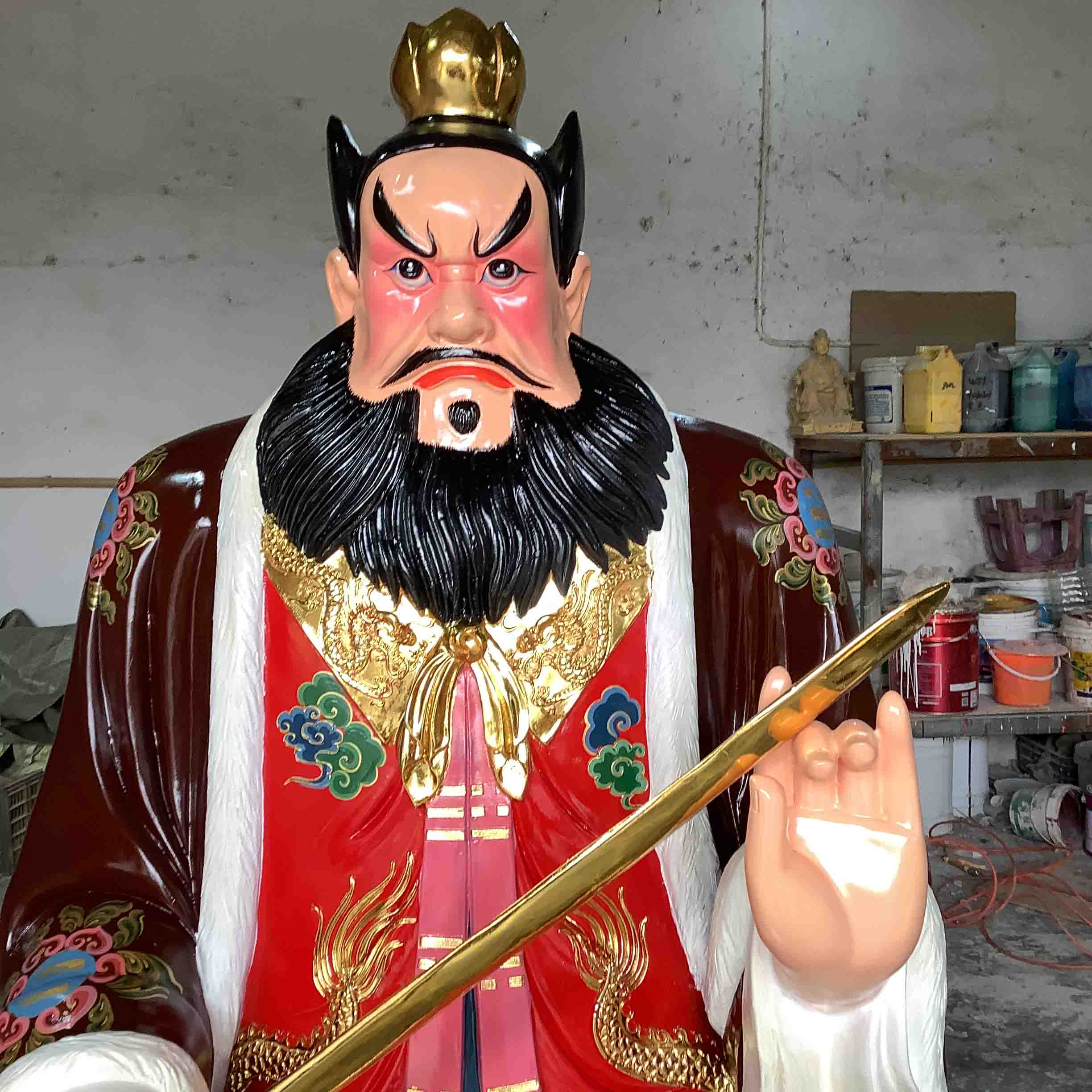 1.8米太极仙翁神像灵宝派祖师爷神像道教四大天师神像
