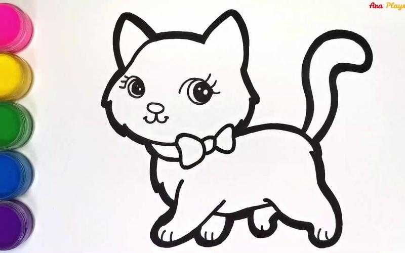 小猫简笔画简单又漂亮