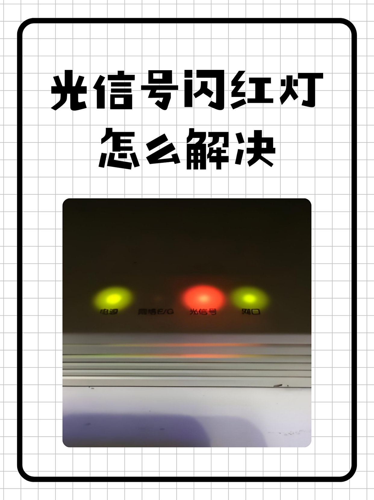 路由器上的los闪红灯