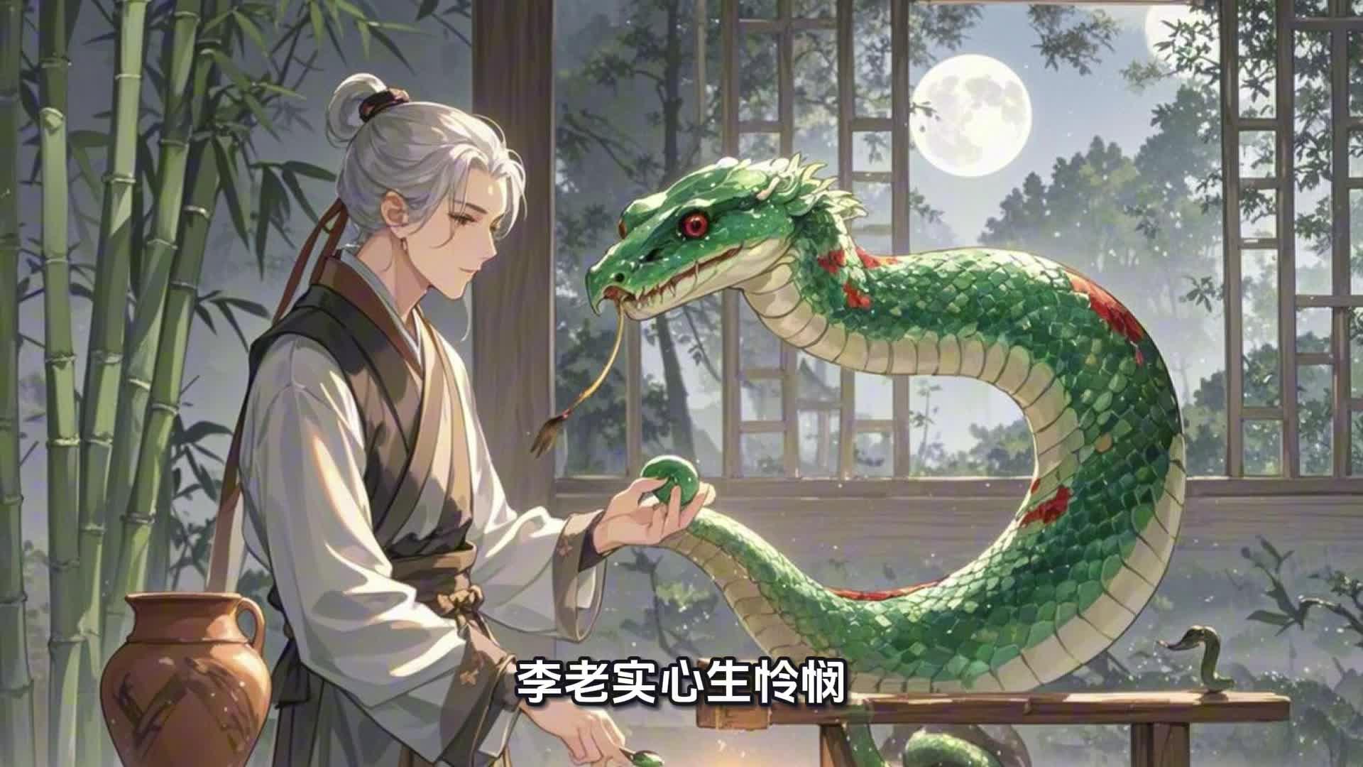 蛇的报恩,寓言故事