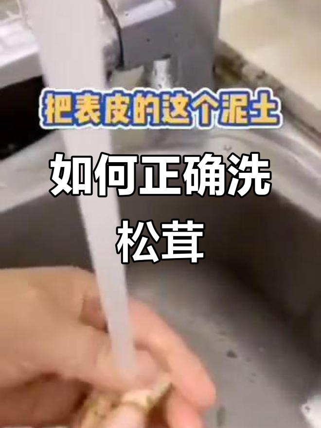 松茸的正确处理