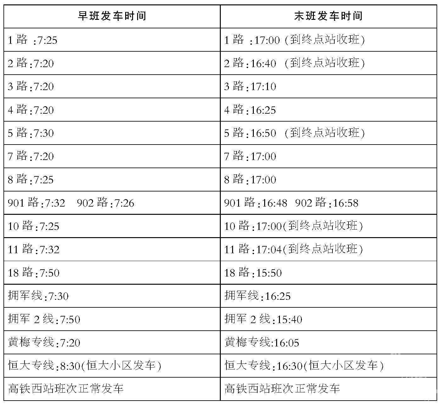 怎么查询公交车发车时间表电话