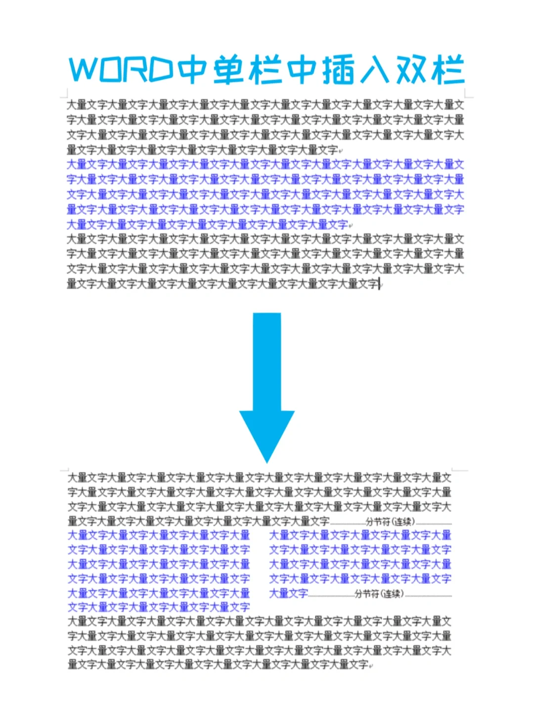 等宽两栏怎么设置2010
