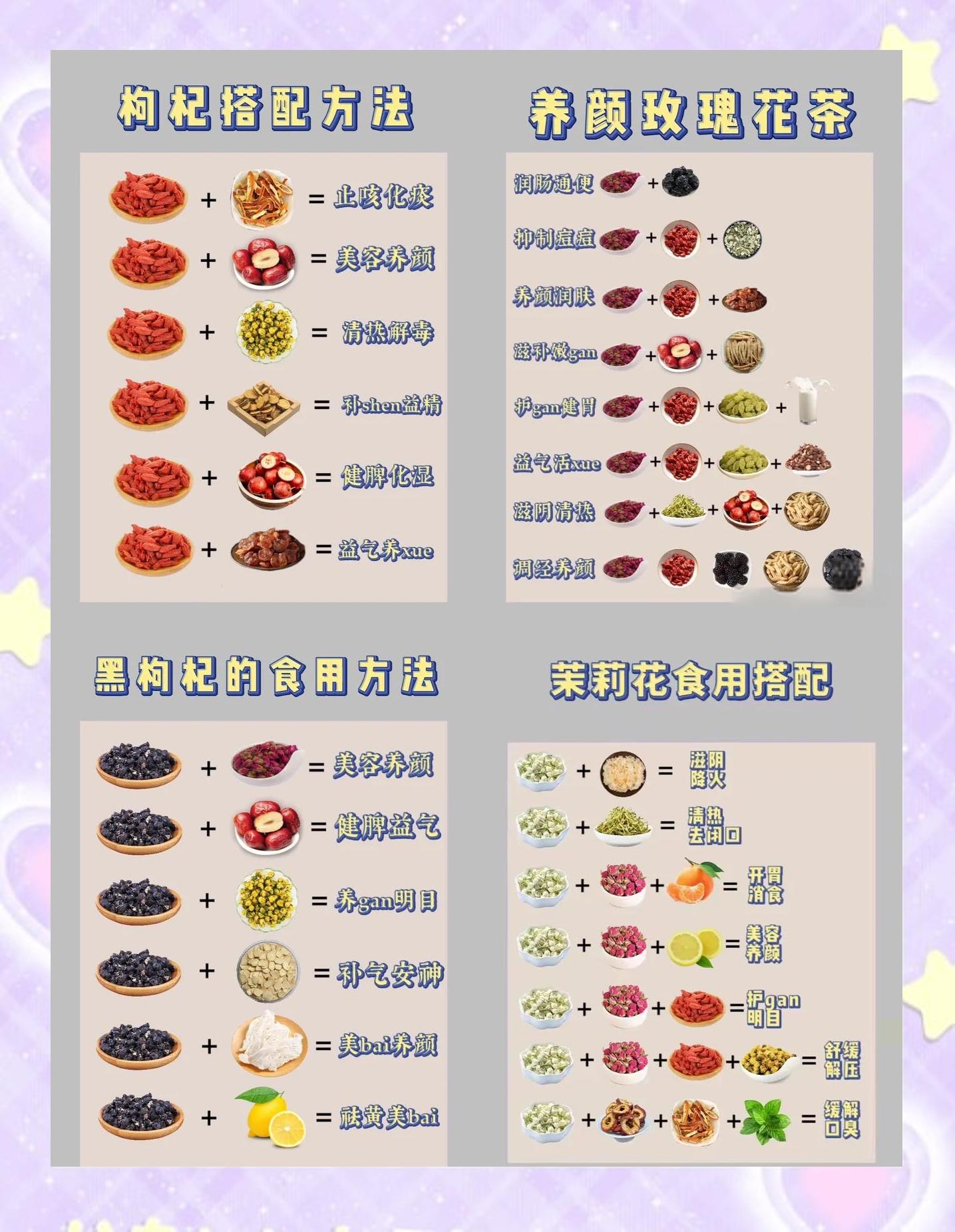 补气血花茶搭配大全