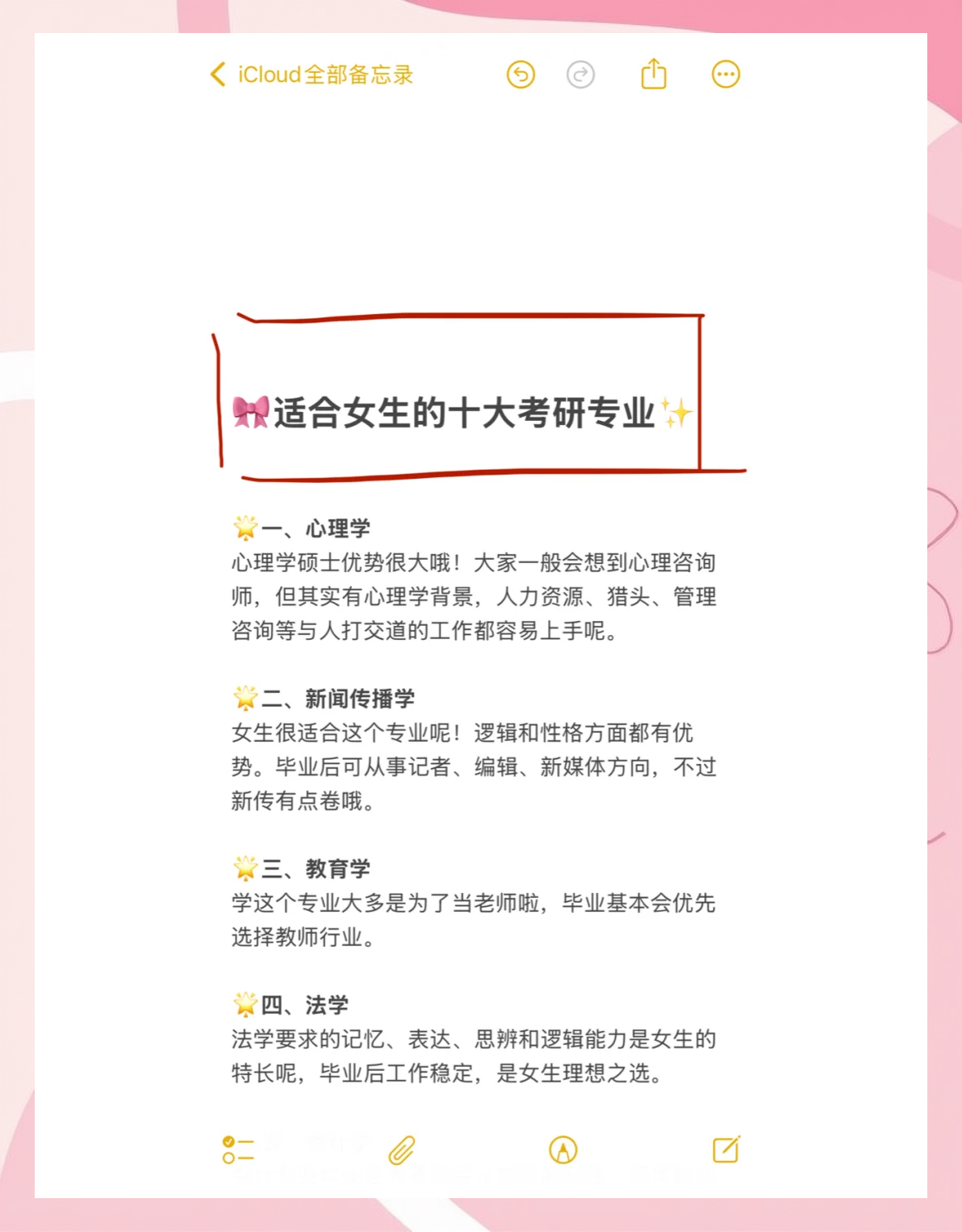 女生考研最吃香的专业