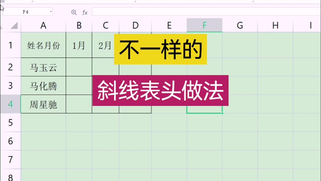 三栏斜线表头如何做三线表