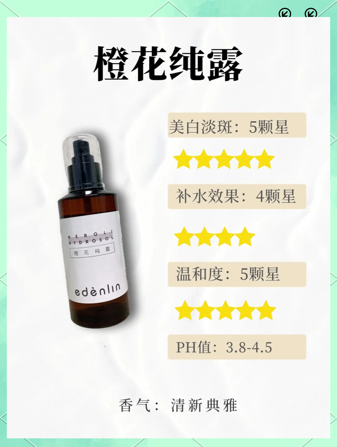 爽肤水和纯露一样吗