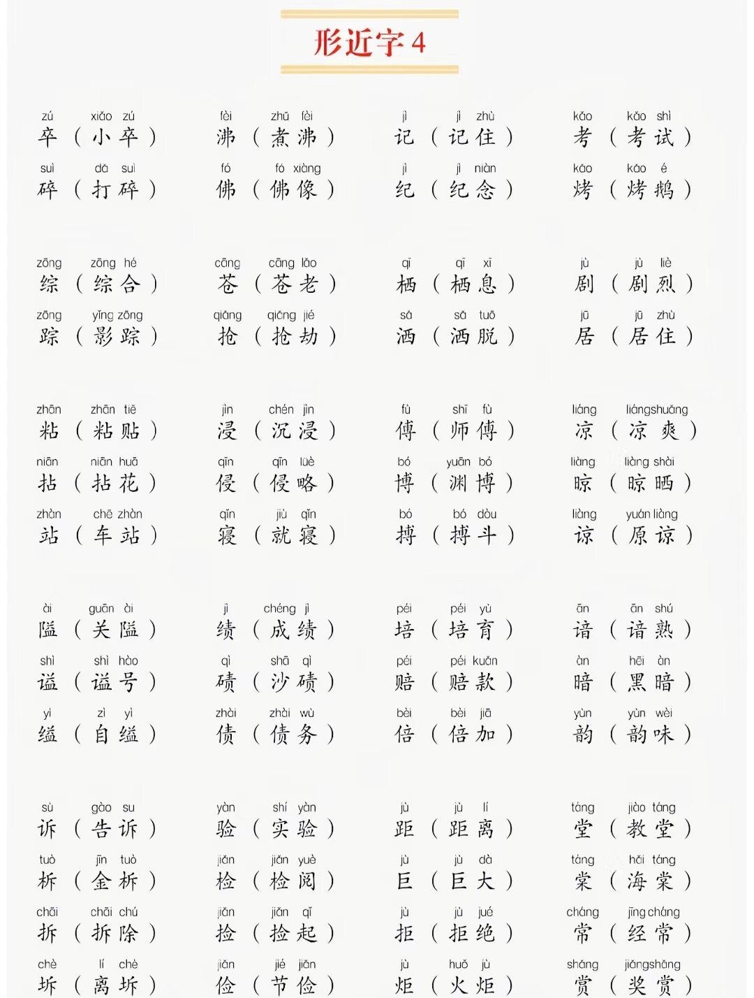 临的形近字有哪些