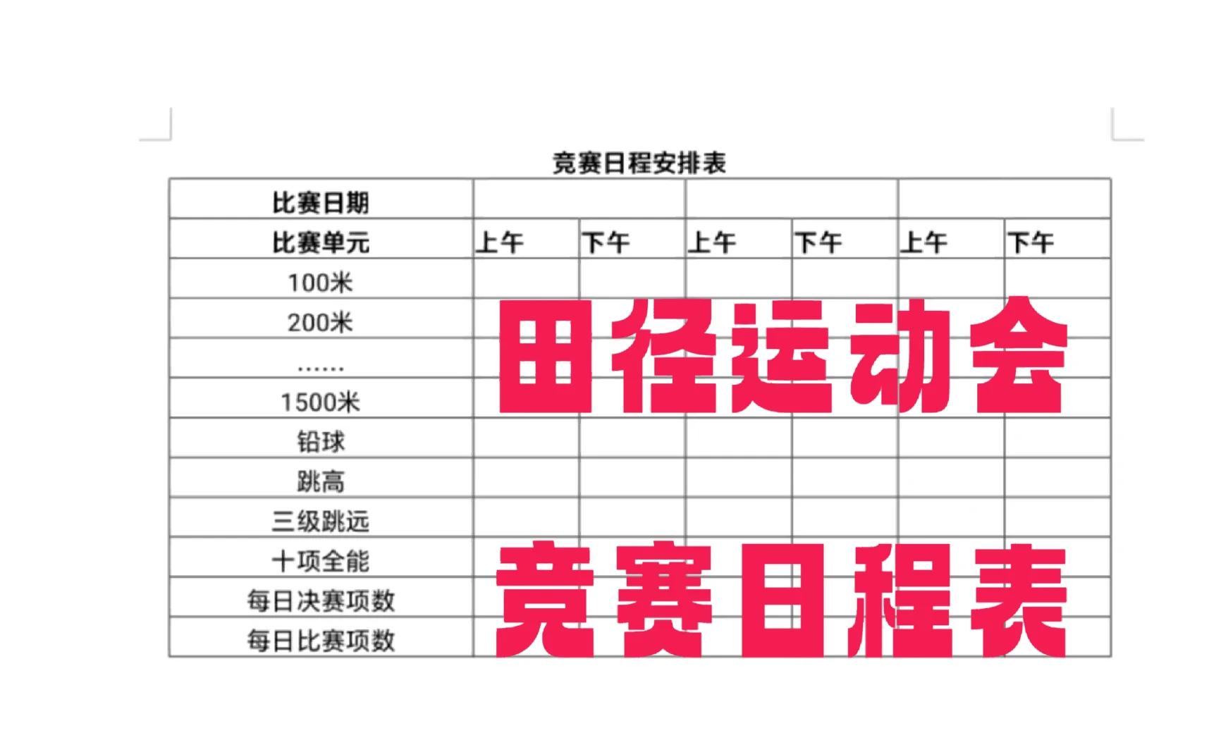 田赛和径赛的区别?分别包括哪些项目?