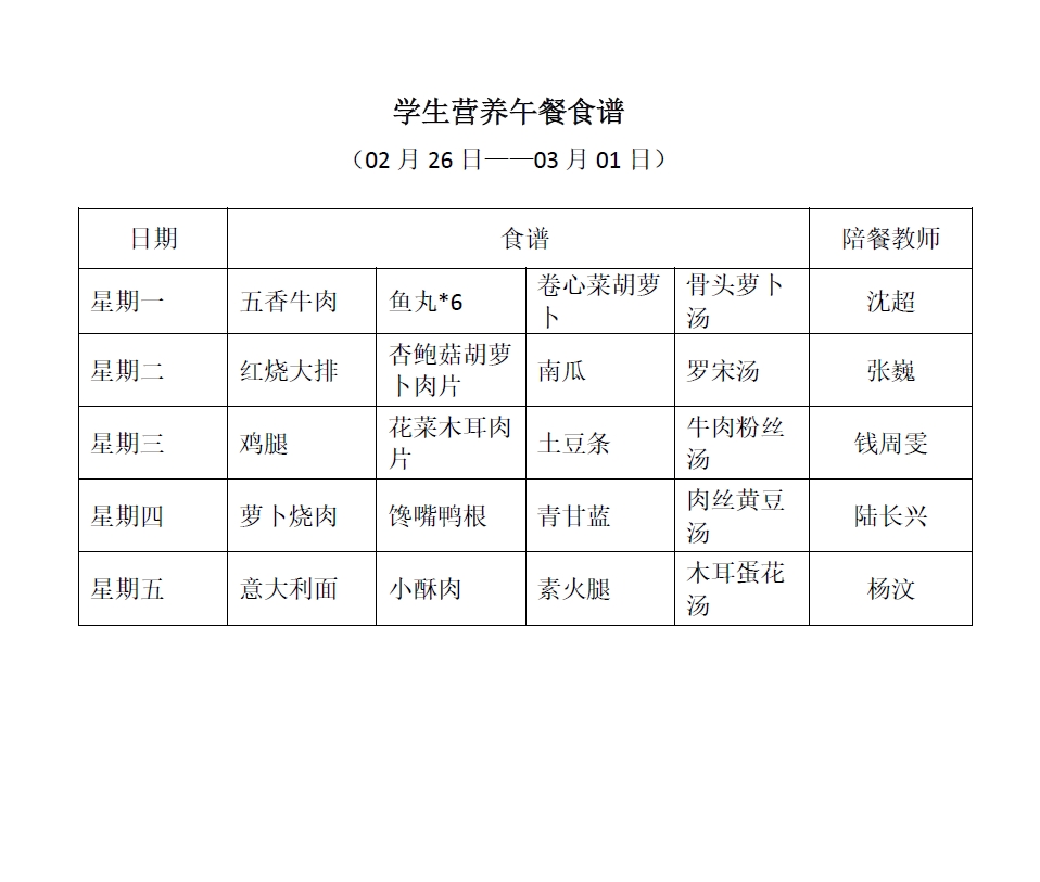 学生营养菜谱简单家常做法