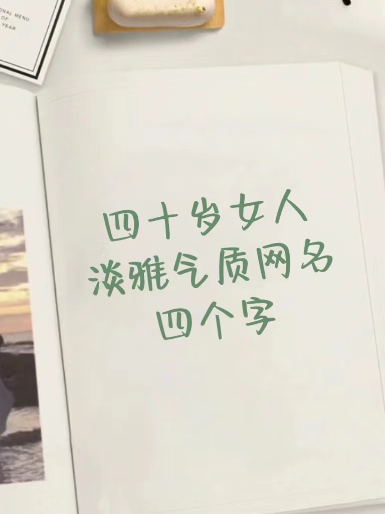 高雅网名四个字