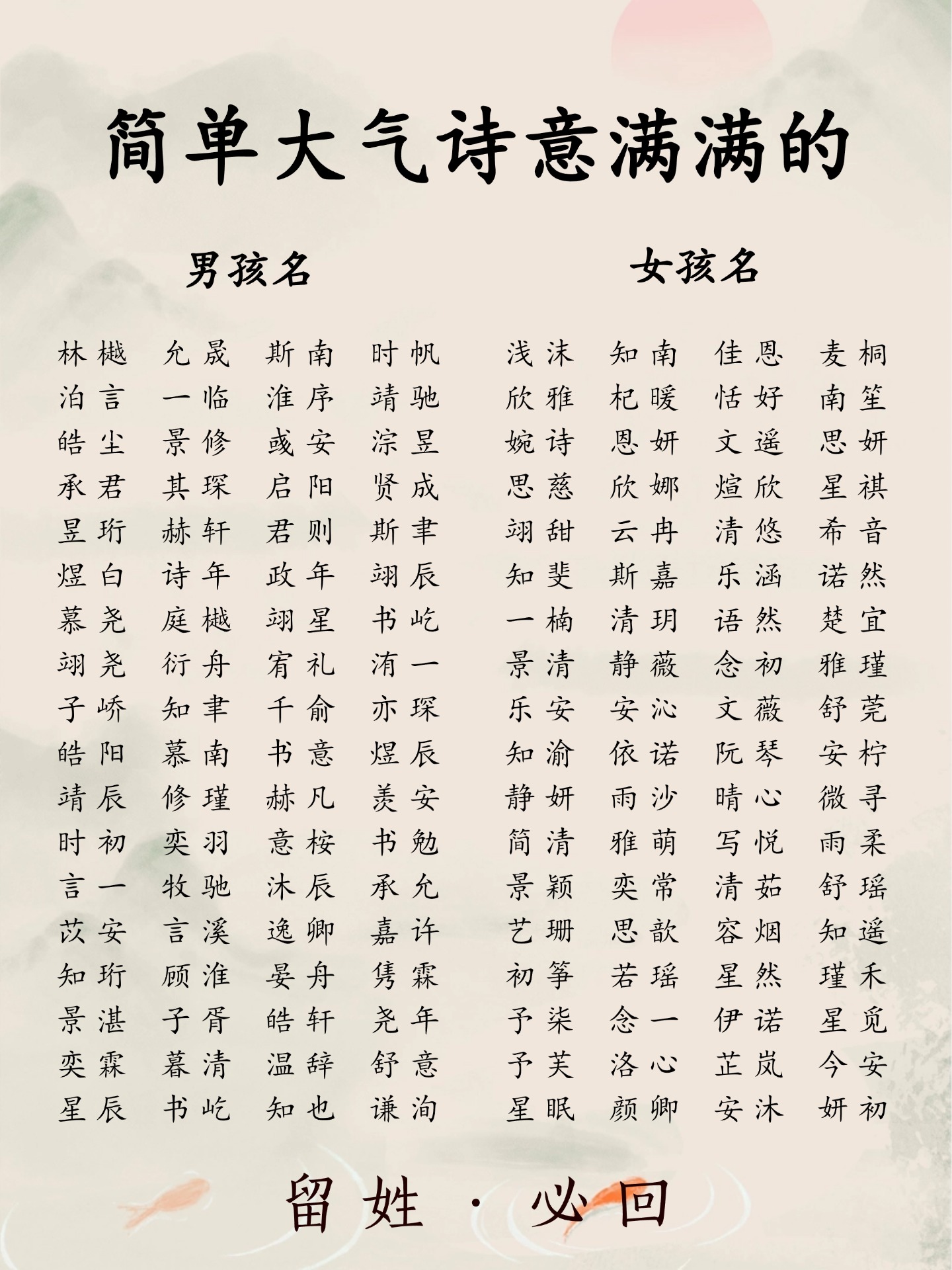 带旭的男孩名字大全五行属性