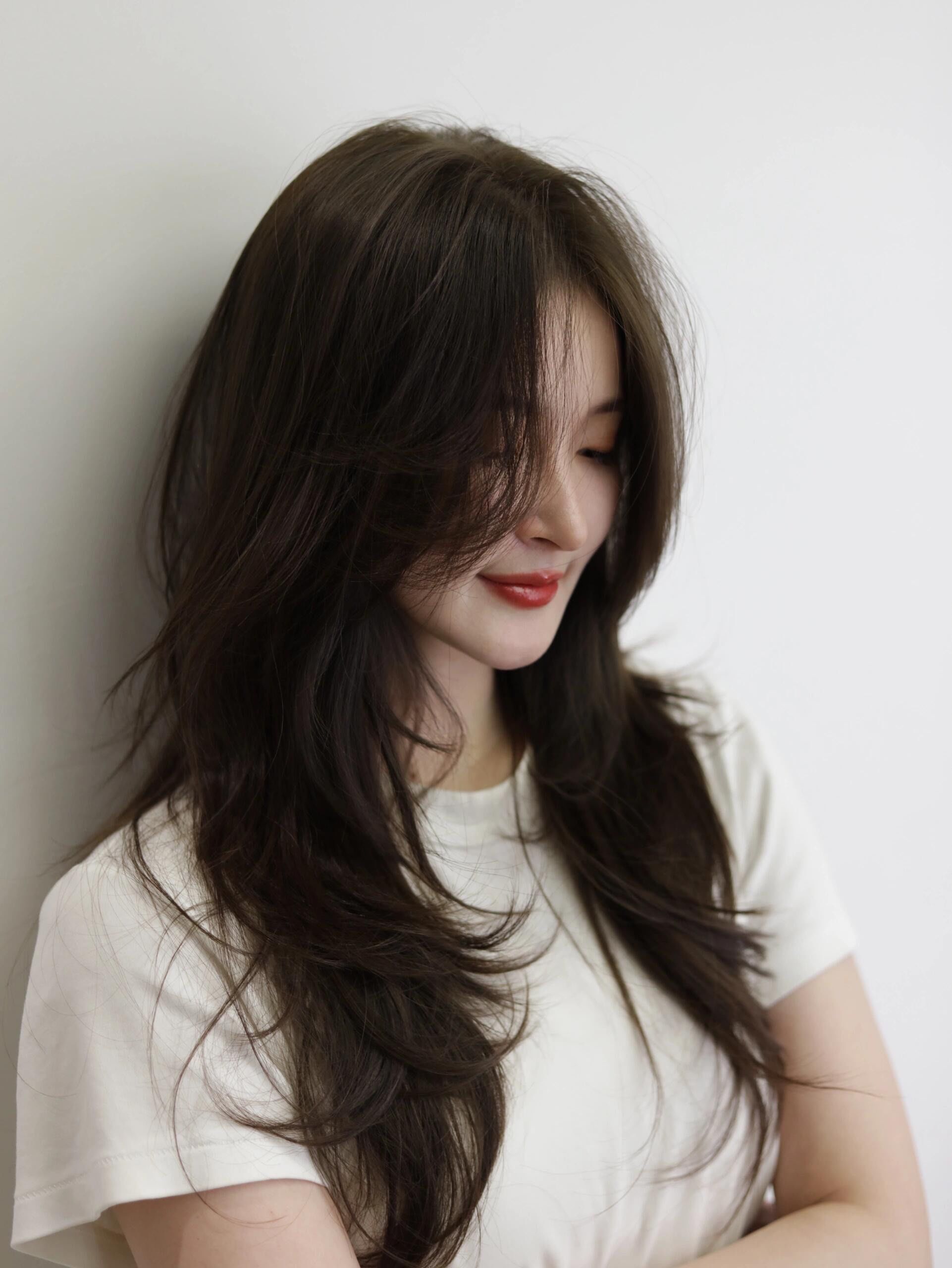 好看的女孩头发图片