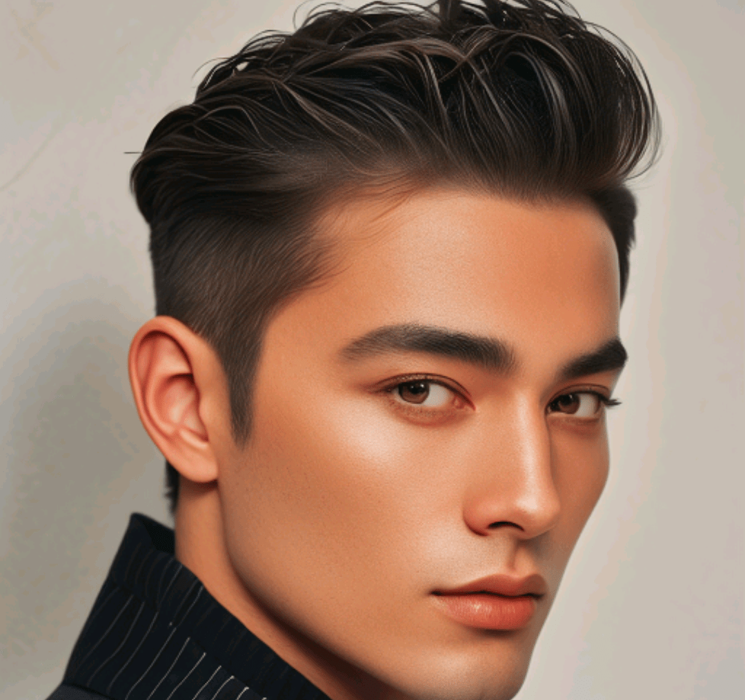 长脸适合什么发型男生图片