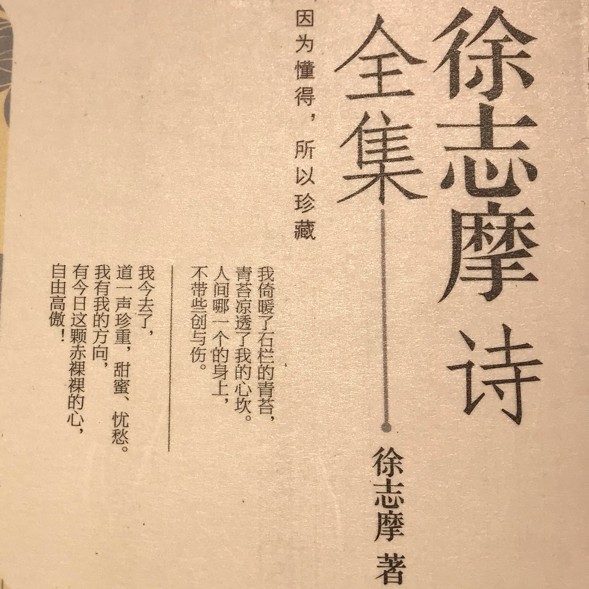 徐志摩的作品有哪些书内