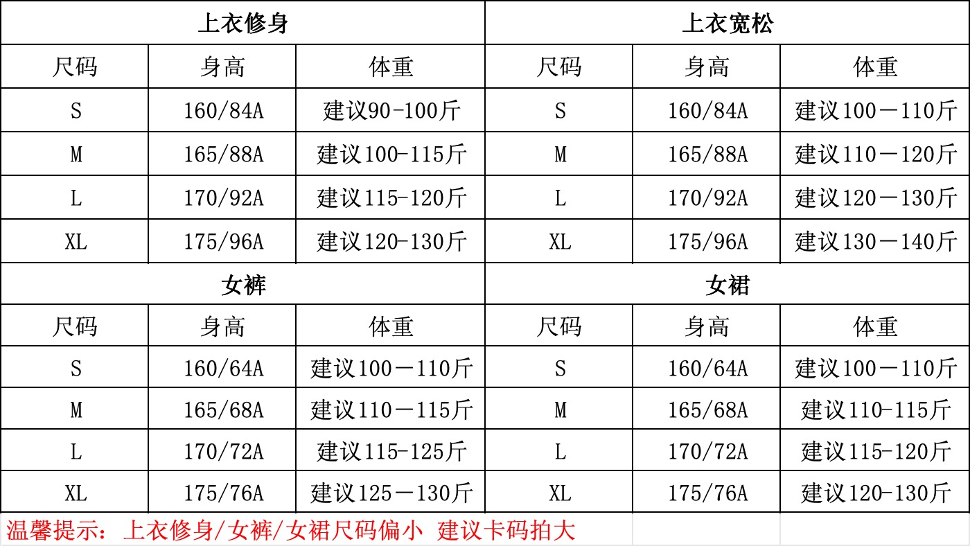 165一般穿什么码