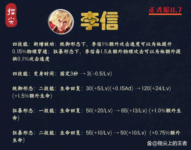 李信出装和铭文2021